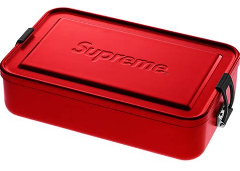 supreme large metal box dimensions|Supreme Large Metal Storage Box .